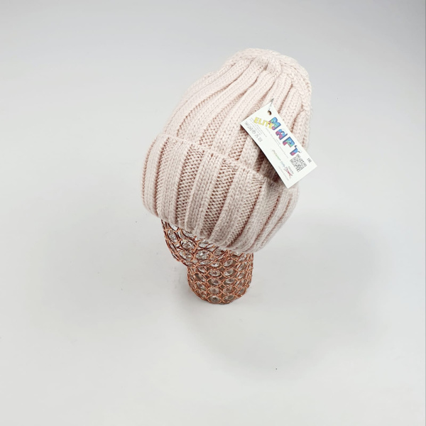 Шапка Март крупновяз. Альфа (пудра)